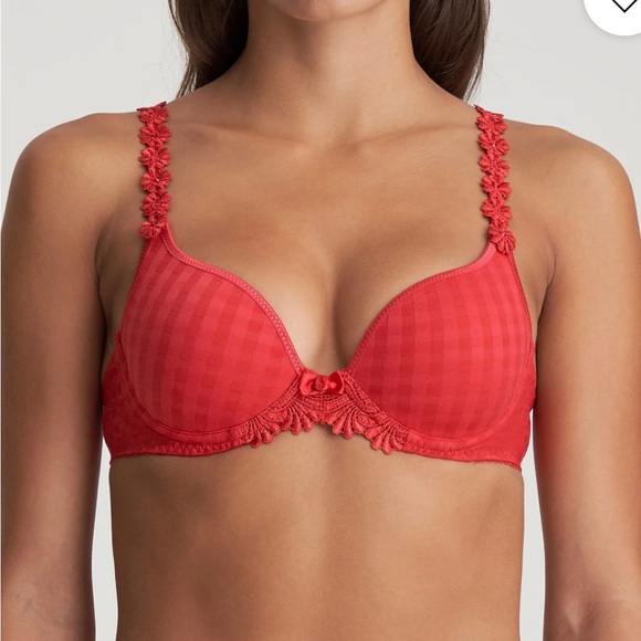 New w/o Tags. Marie Jo Avero Padded Convertible Bra 010-0416, Red 36E & 34D - Picture 6 of 7